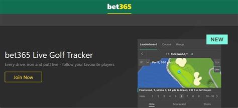 bet365 live golfopdateringer.
